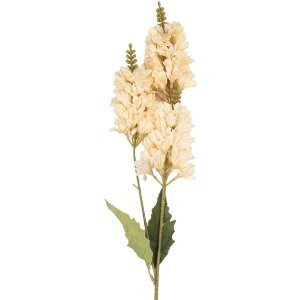 Clayre & Eef Branche Décorative avec Fleurs 10x7x74 cm Beige & Vert