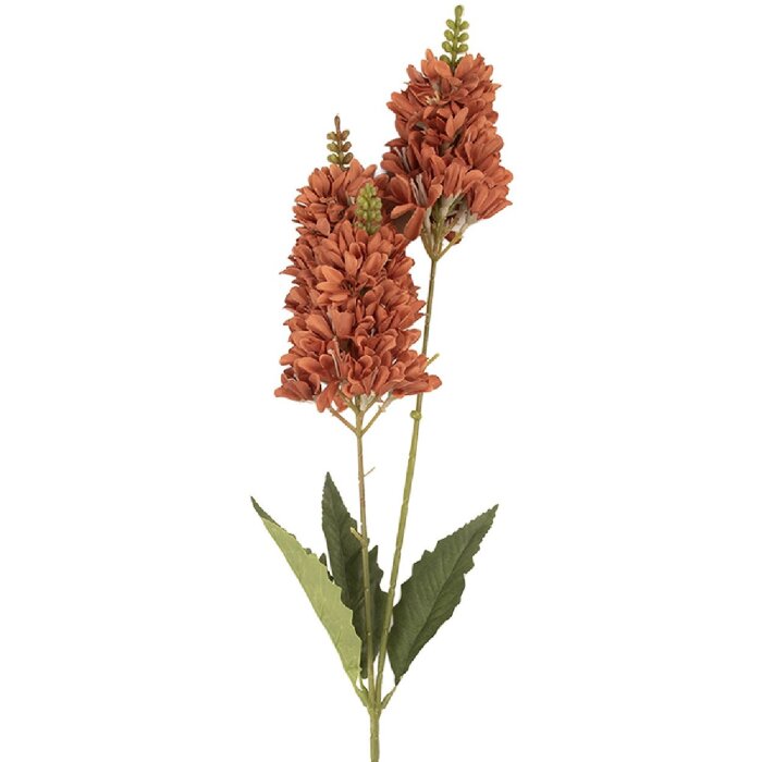 Clayre & Eef Branche décorative fleurs Bordeaux-Vert 74cm