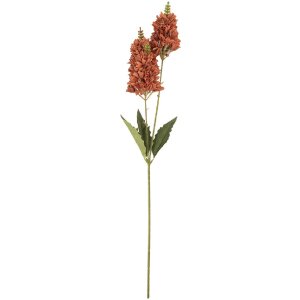 Clayre & Eef Branche décorative fleurs Bordeaux-Vert 74cm