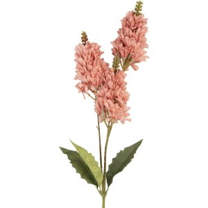 Clayre & Eef Branche Décorative avec Fleurs 10x7x74 cm Rose