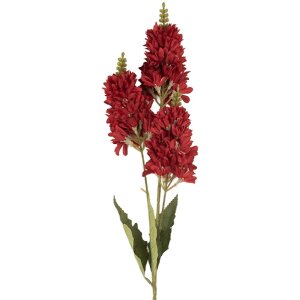 Branche décorative Clayre & Eef 5PL0190R - Fleurs Rouge & Vert 74cm