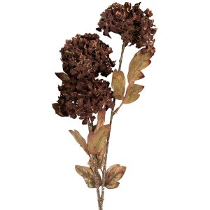 Clayre & Eef Branche Décorative avec Fleurs 76cm Marron Vert