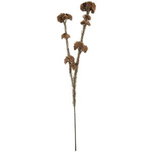 Clayre & Eef Branche Décorative avec Fleurs 6x6x58 cm Marron & Vert