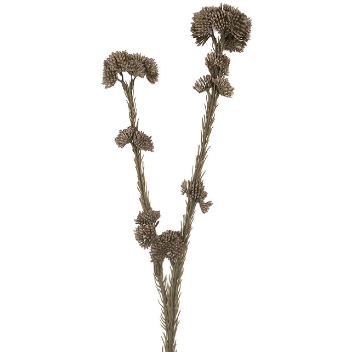 Clayre & Eef Branche Décorative avec Fleurs Gris Vert 58cm
