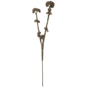 Clayre & Eef Branche Décorative avec Fleurs Gris Vert 58cm