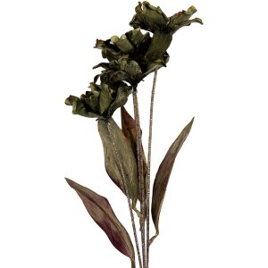 Clayre & Eef Branche décorative fleurie 8x5x60 cm Vert
