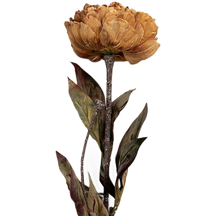 Clayre & Eef Fleur Artificielle 10x10x65 cm Jaune Vert