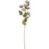 Clayre & Eef Branche Décorative Fleurs Gris-Vert 63cm