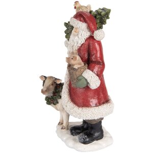 Décoration Père Noël Clayre & Eef 6PR5517 17x16x30 cm Rouge