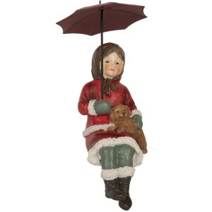 Décoration Enfant Chien Clayre & Eef 10x7x19 cm Rot Braun