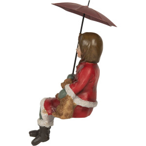 Décoration Enfant Chien Clayre & Eef 10x7x19 cm Rot Braun