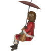 Décoration Enfant Chien Clayre & Eef 10x7x19 cm Rot Braun