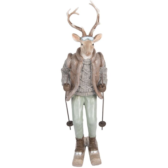 Clayre & Eef 6PR5530 Décoration Cerf 16x11x33 cm