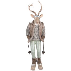 Clayre & Eef 6PR5530 Décoration Cerf 16x11x33 cm