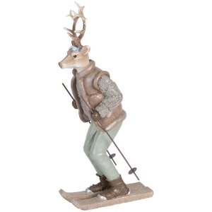 Clayre & Eef 6PR5530 Décoration Cerf 16x11x33 cm