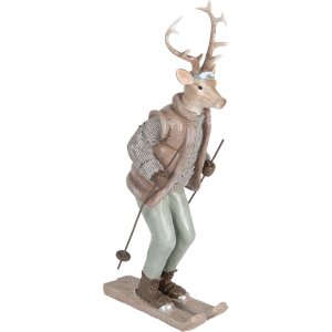 Clayre & Eef 6PR5530 Décoration Cerf 16x11x33 cm