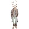 Clayre & Eef 6PR5530 Décoration Cerf 16x11x33 cm