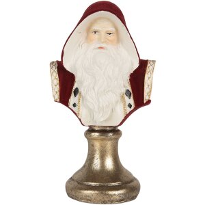 Buste de Noël Clayre & Eef 9x7x15 cm Rouge &...