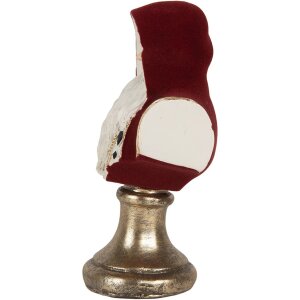 Buste de Noël Clayre & Eef 9x7x15 cm Rouge & Blanc