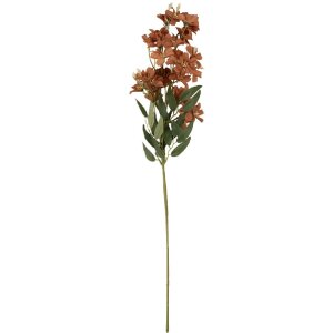 Clayre & Eef Branche Décorative avec Fleurs 10x10x72 cm Marron/Vert