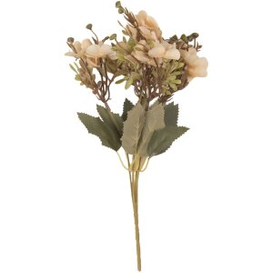 Clayre & Eef Branche décorative avec fleurs 10x10x32 cm Beige Vert