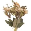 Clayre & Eef Branche décorative avec fleurs 10x10x32 cm Beige Vert