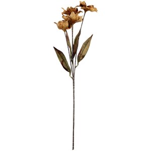 Clayre & Eef Branche décorative avec fleurs 8x5x60 cm marron et vert