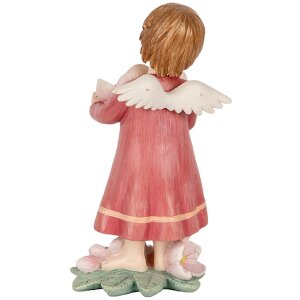 Décoration Ange Clayre & Eef 7x6x12 cm Rose Beige