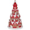 Clayre & Eef Déco Maison LED 13x22 cm Rouge et Blanc