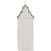 Décoration suspendue Maison Clayre & Eef 4x4x11 cm Blanc Argenté