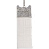 Décoration suspendue Maison Clayre & Eef 4x4x11 cm Blanc Argenté