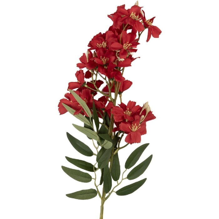 Clayre & Eef Branche décorative fleurs 10x10x72 cm Rouge & Vert