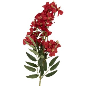 Clayre & Eef Branche décorative fleurs 10x10x72 cm Rouge & Vert