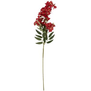 Clayre & Eef Branche décorative fleurs 10x10x72 cm Rouge & Vert