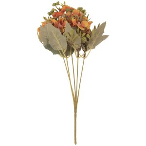 Clayre & Eef 6PL0402O Branche décorative avec fleurs 10x10x32 cm Orange