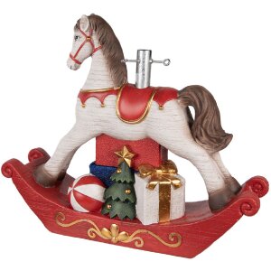 Clayre & Eef 5MG0095 Support pour sapin de Noël 73x21x61 cm Blanc