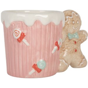 Tasse Clayre & Eef 6CEMU0199 350ml Rose-Brun