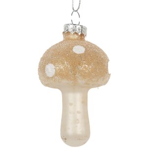 Clayre & Eef 6GL5232 Décoration de Noël Ø 4x8 cm Beige-Doré