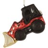 Ornement de Noël Clayre & Eef 6GL5239 12x4x8 cm Rouge Noir