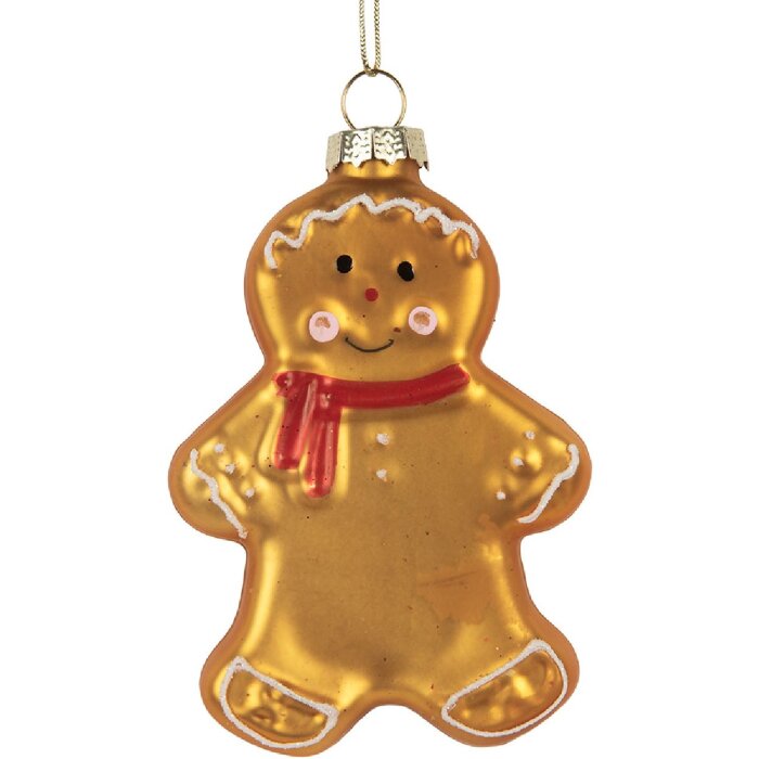 Clayre & Eef 6GL5241 Ornement de Noël 6x2x10 cm