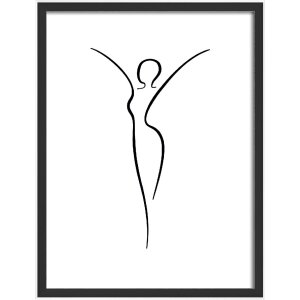 Walther Silhouette Bois 40x50 cm NOIR