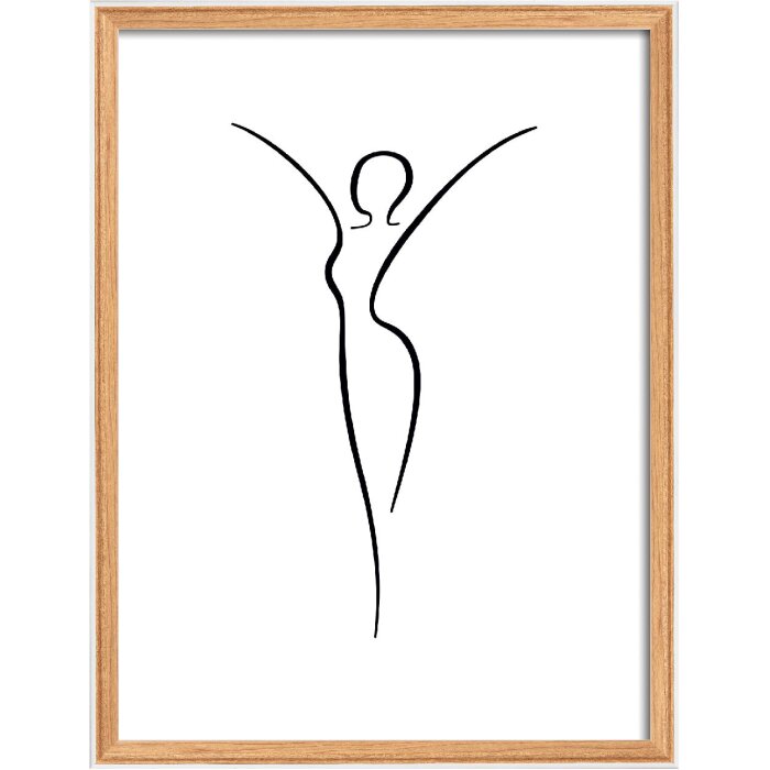 Cadre Photo Walther Silhouette 40x50 cm Hêtre avec Verre Clair