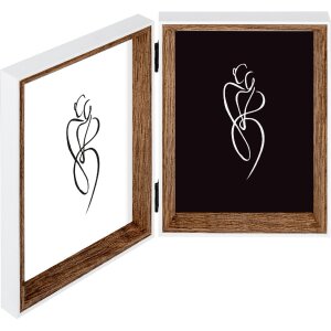 Walther Cadre Photo Double Silhouette Bois 10x15 cm...