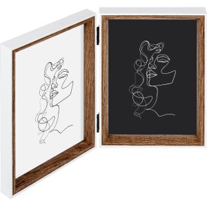 Cadre Photo Double Silhouette Walther Bois Blanc/Nature ou Hêtre