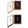 Cadre Photo Double Silhouette Walther Bois Blanc/Nature ou Hêtre