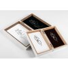 Cadre Photo Double Silhouette Walther Bois Blanc/Nature ou Hêtre