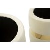 Mauro Ferretti Ensemble 2 Tabourets de Rangement Sheffild Crème