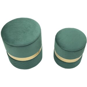 Mauro Ferretti Ensemble de 2 Tabourets de Rangement...