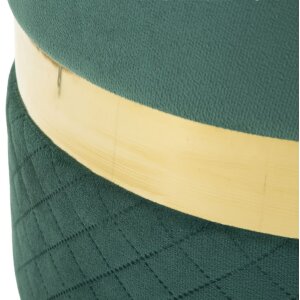Mauro Ferretti Ensemble de 2 Tabourets de Rangement Sheffild Vert