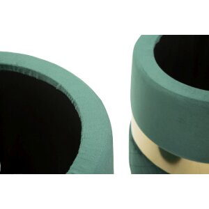 Mauro Ferretti Ensemble de 2 Tabourets de Rangement Sheffild Vert